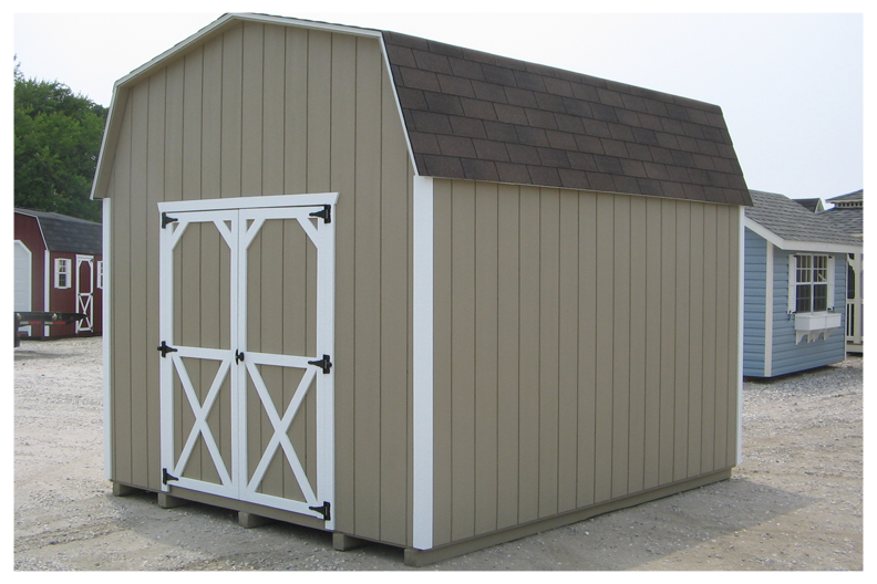 Gambrel Shed Build Your Own Outbuilding for Storage Step by Step Plans ...