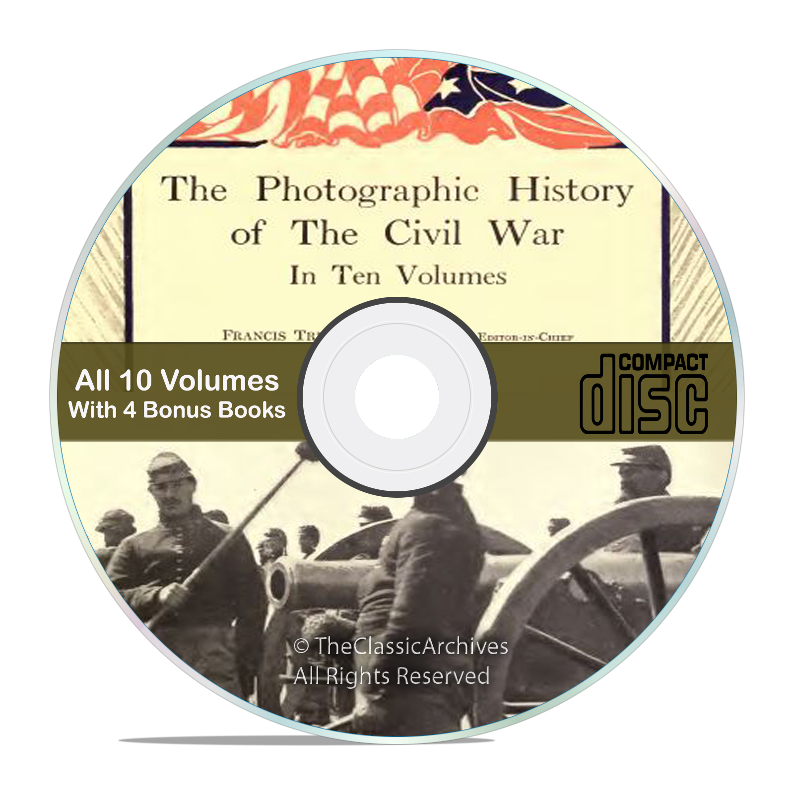 The Photographic History of the Civil War, 10 vol. set, pics, Books on CD