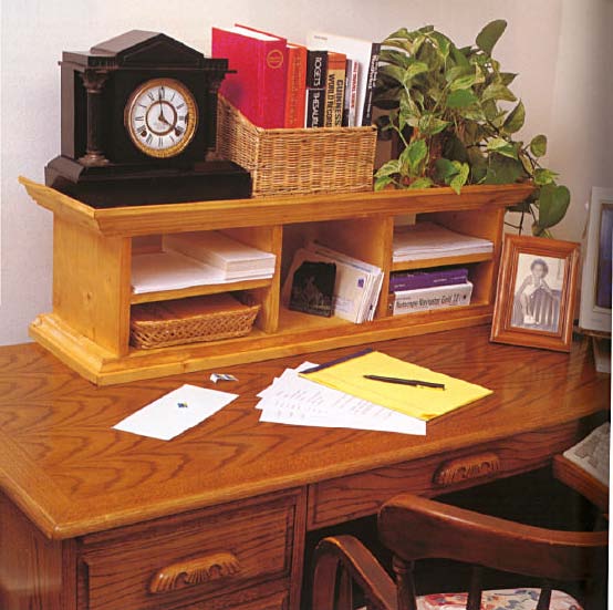 Elegant Desk Organizer, Wood Furniture Plans, IMMEDIATE DOWNLOAD