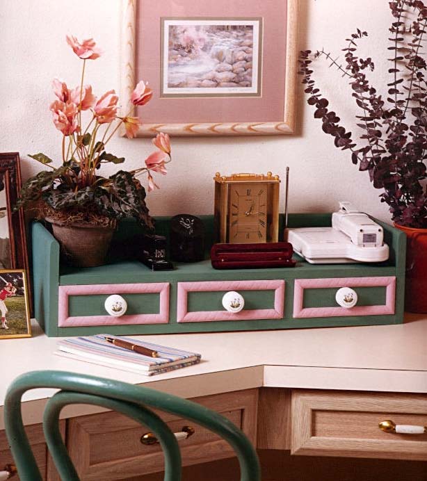 Classic Desk Organizer, Wood Furniture Plans, IMMEDIATE DOWNLOAD