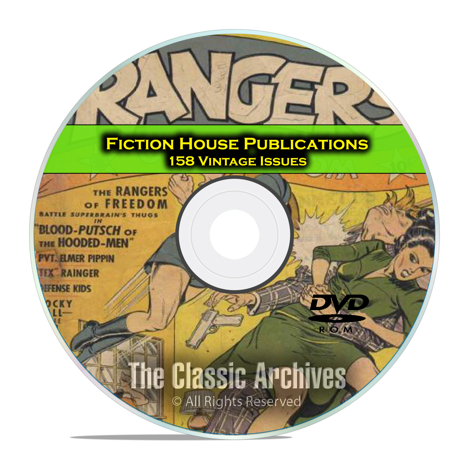 Rangers Comics, Cowgirl Romances, Sheena, 158 Issues, Golden Age Comics DVD