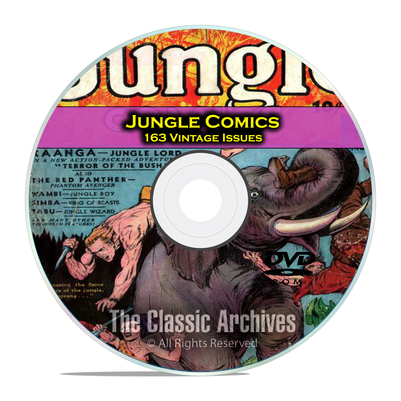 Jungle Comics, Fiction House, Full Run, 163 Issues, Golden Age Comics DVD