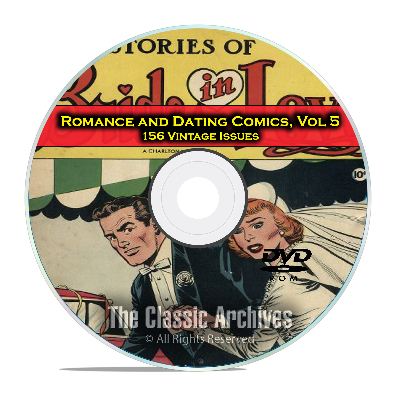 Romance, Love, Dating Comics, Vol 5, Brides in Love, Golden Age DVD