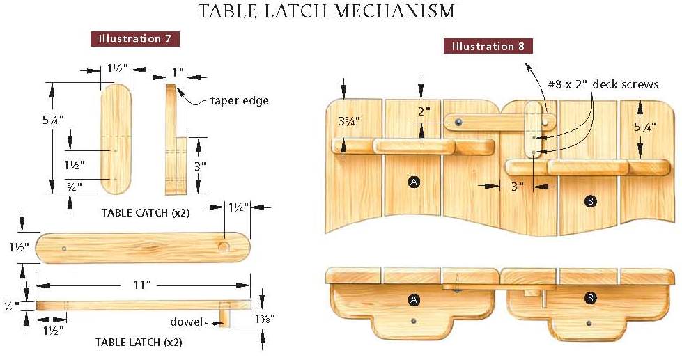 folding picnic table plans free - DIY Woodworking Project