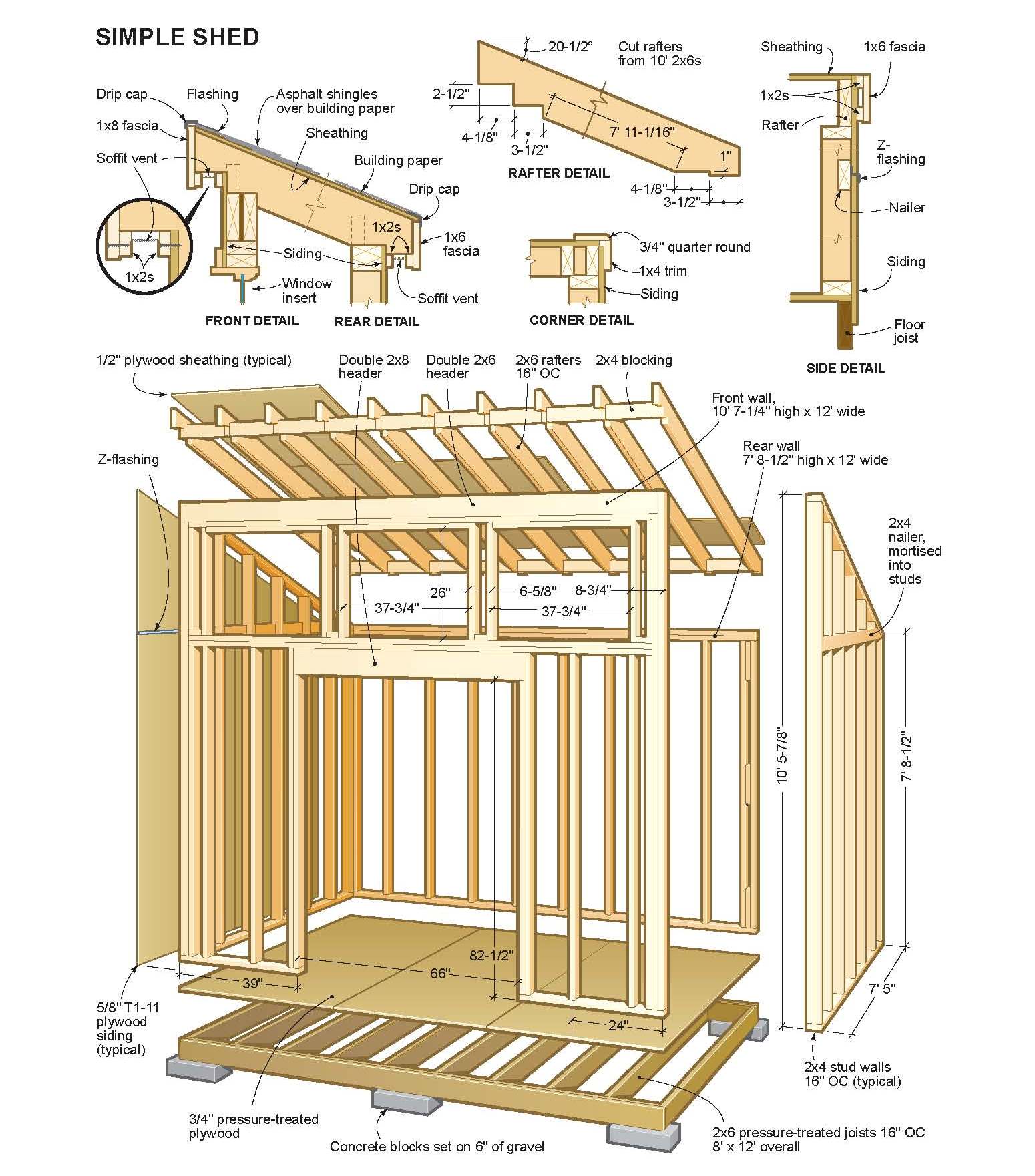 Storage build: Utility shed plans free