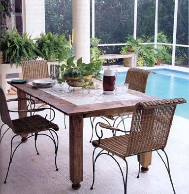 Dinner Table Lanai furniture wood working plans for download