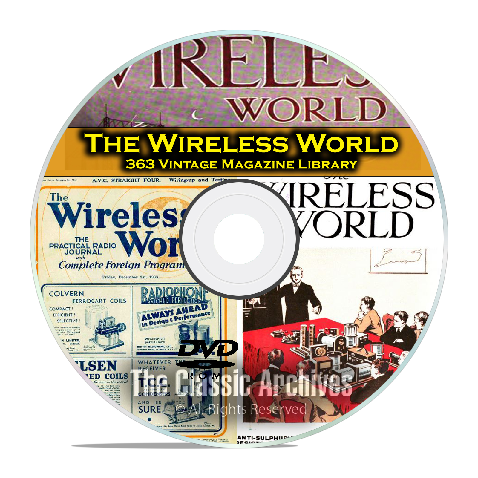 The Wireless World, 363 Vintage Old Time Radio Magazine Collection PDF DVD