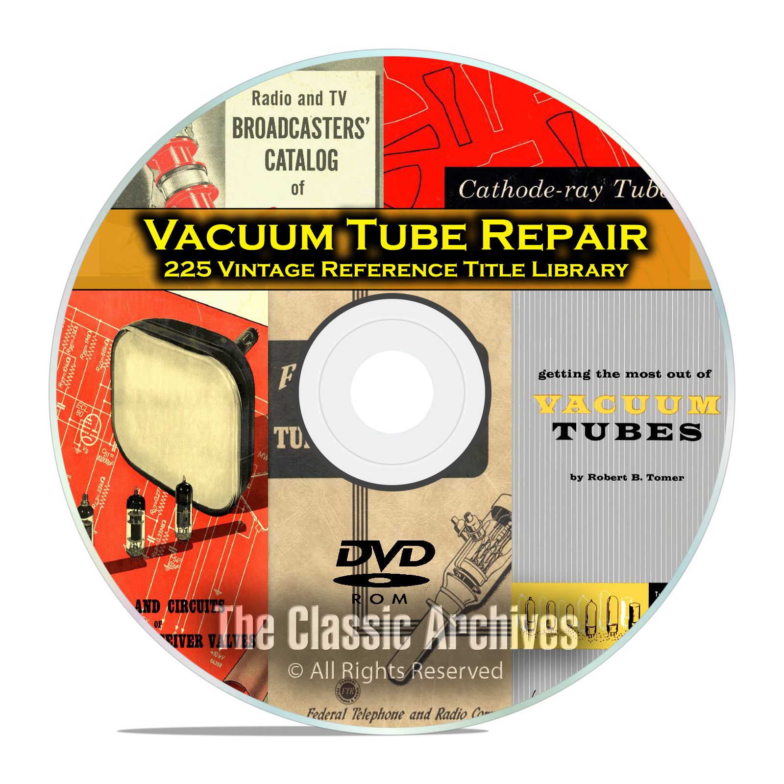 Vacuum Tubes Valves Audio Radio Repair Guides, RCA GE Vintage Reference DVD