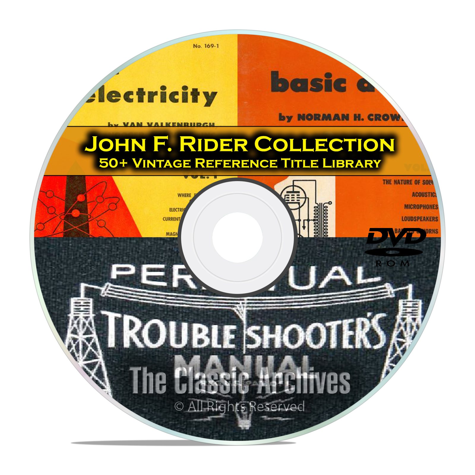 Perpetual Troubleshooters Manual, John Rider's Vintage Radio Schematics DVD