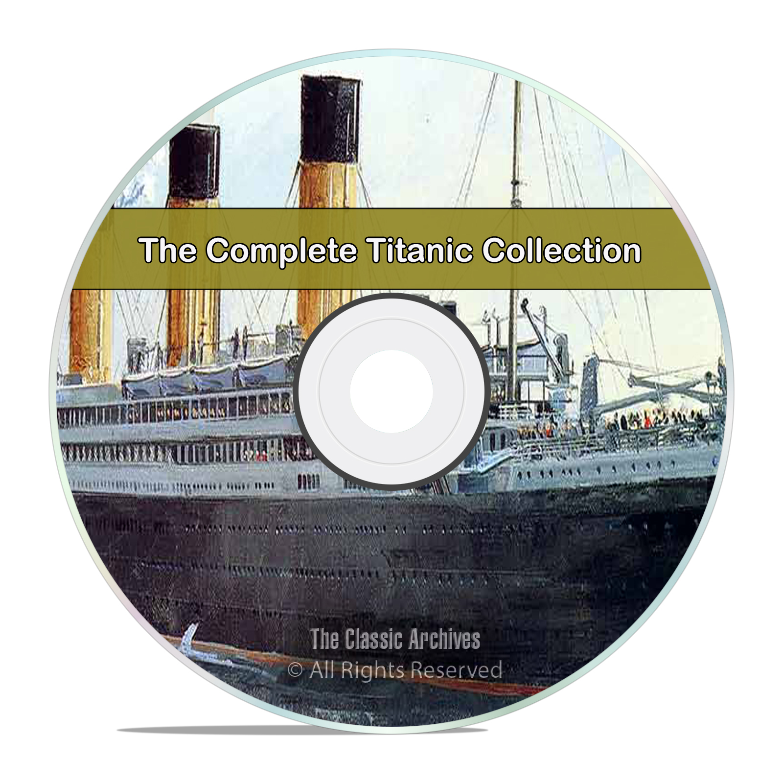 The Complete Titanic Disaster History Books Collection, 30 Books PDF CD