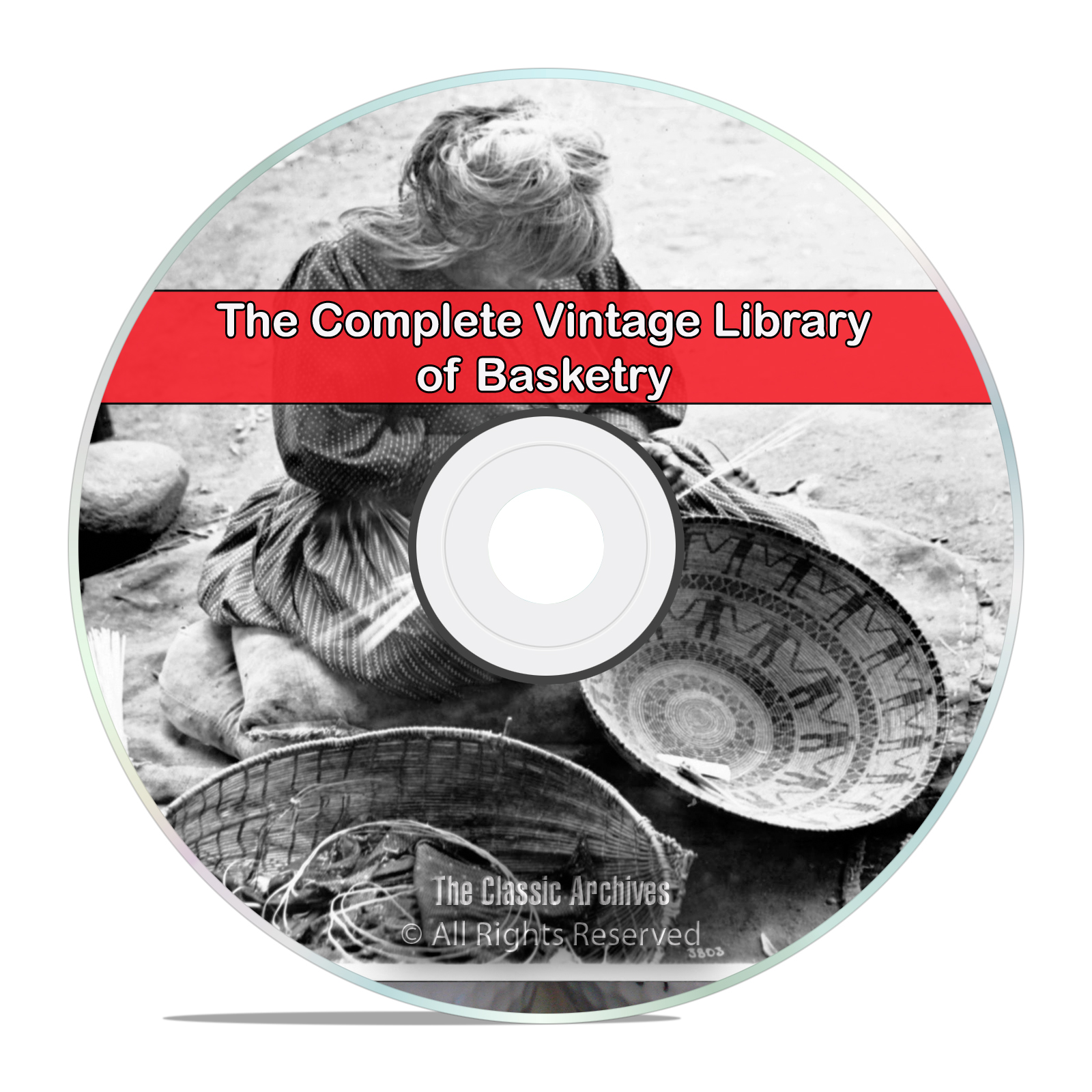 Library of Baskets & Basket Making, 44 Books, Basketry, Weaving, PDF CD
