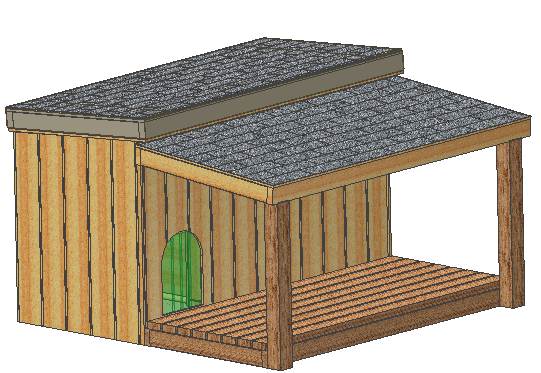 DIY Insulated Dog House Plans, easy to build, Large Breed 