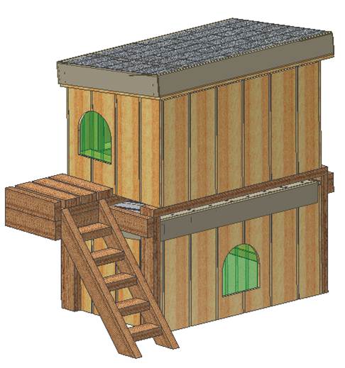 2 level dog house