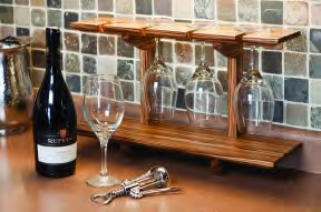 Wineglass Display Shelf Plans